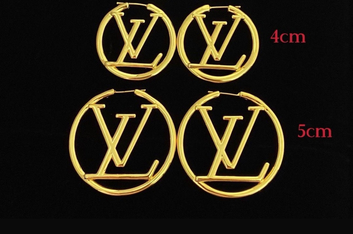 Lv Hoop Earrings